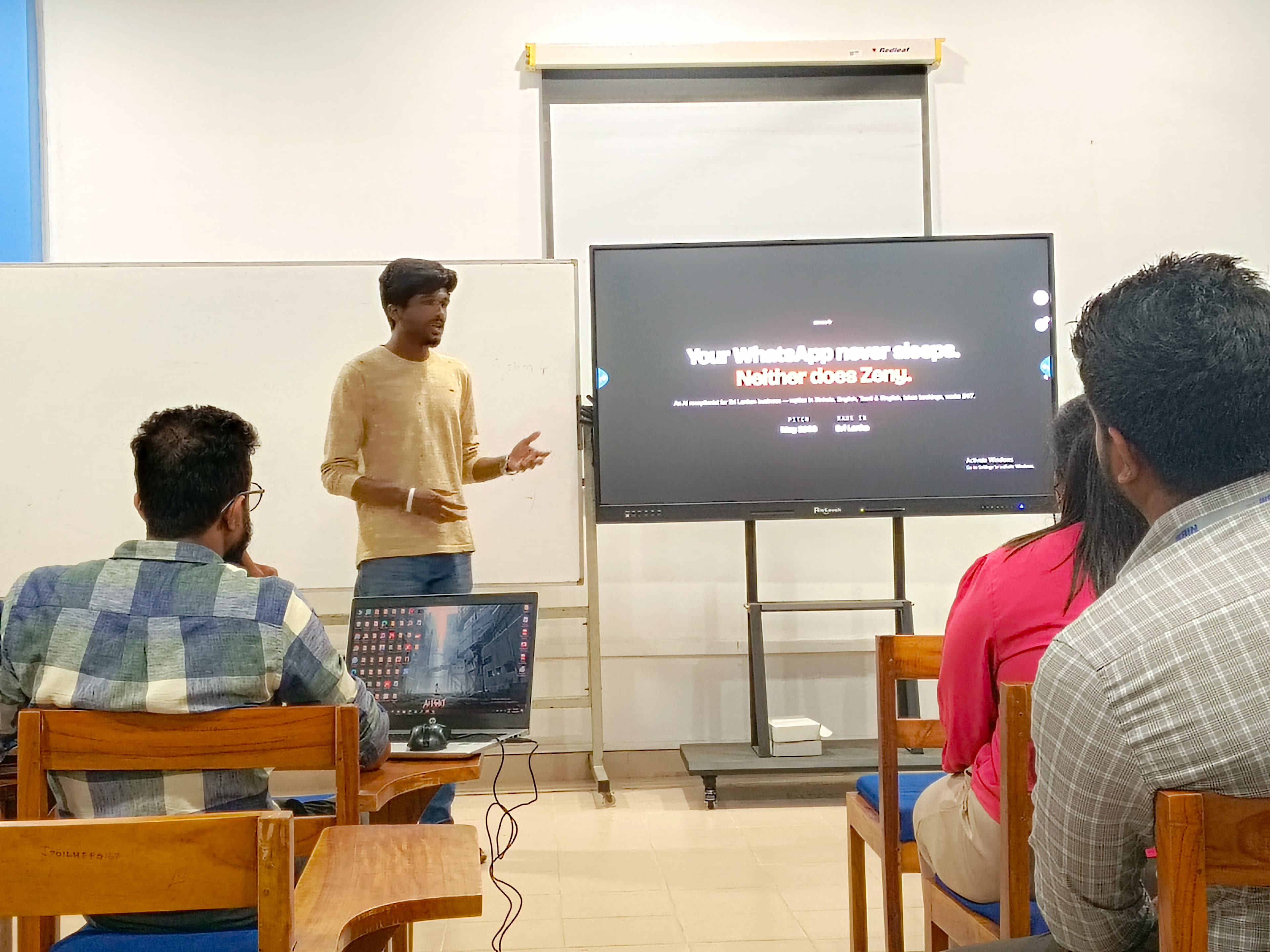 Presenting Agent Zeny to NIBM staff